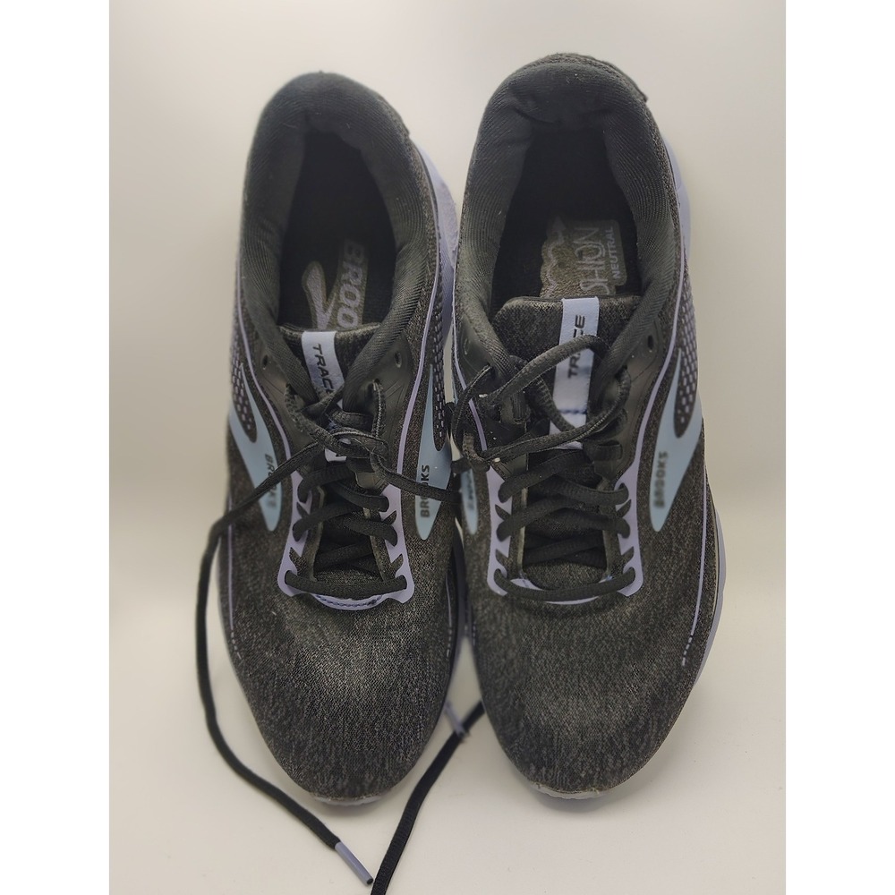 Brooks Trace 2 Running Shoes Black Purple 1203751B049 Womens 8 Medium B